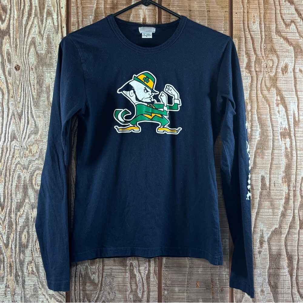 Norte Dame Jones and Mitchell Graphic Long Sleeve Tee